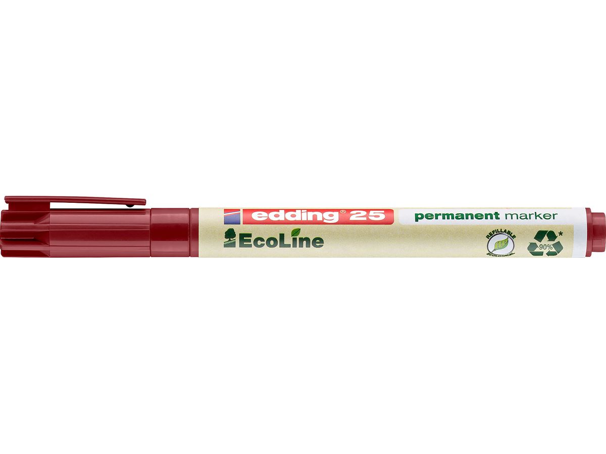 EDDING Permanent Marker 25 EcoLine 25-2 rot (4004764971596)