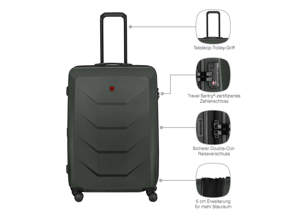 WENGER Prymo Large 93l 653637 Hardside Case anthracite (7611160299901)