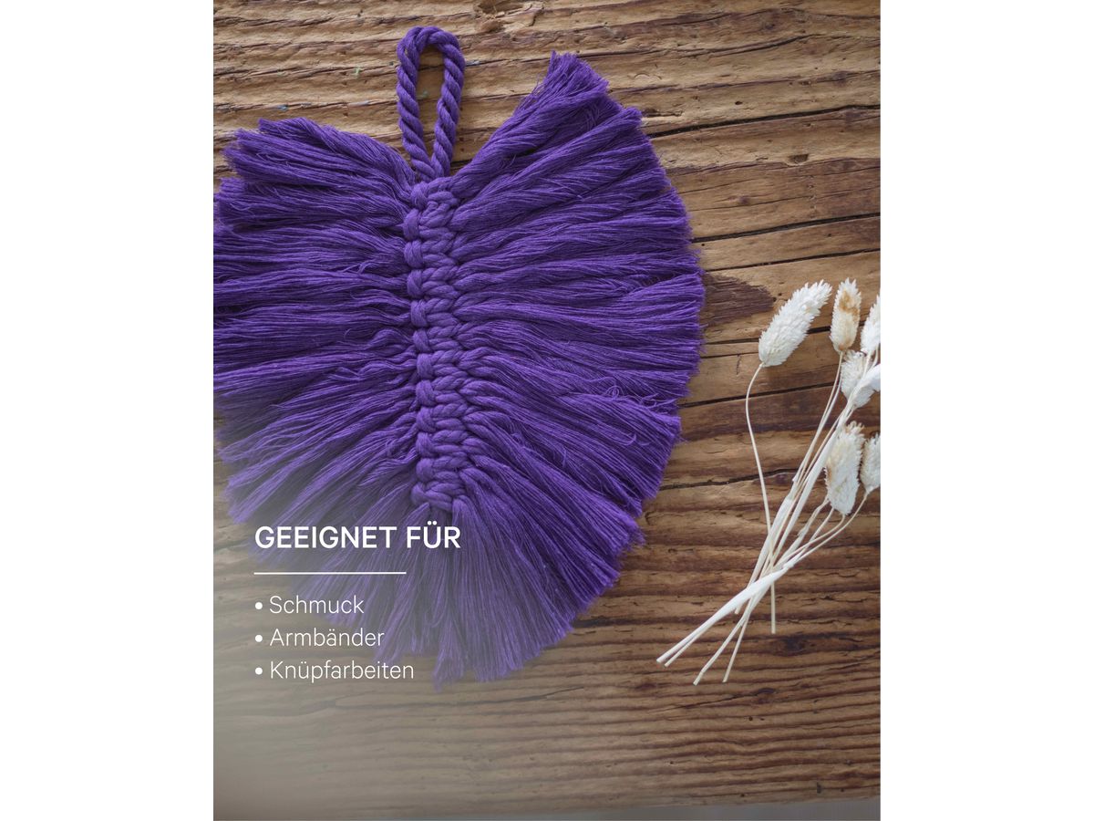 I AM CREATIVE Macrame Rope 6203.03 beigee 2mm, 500g (7640415812183)