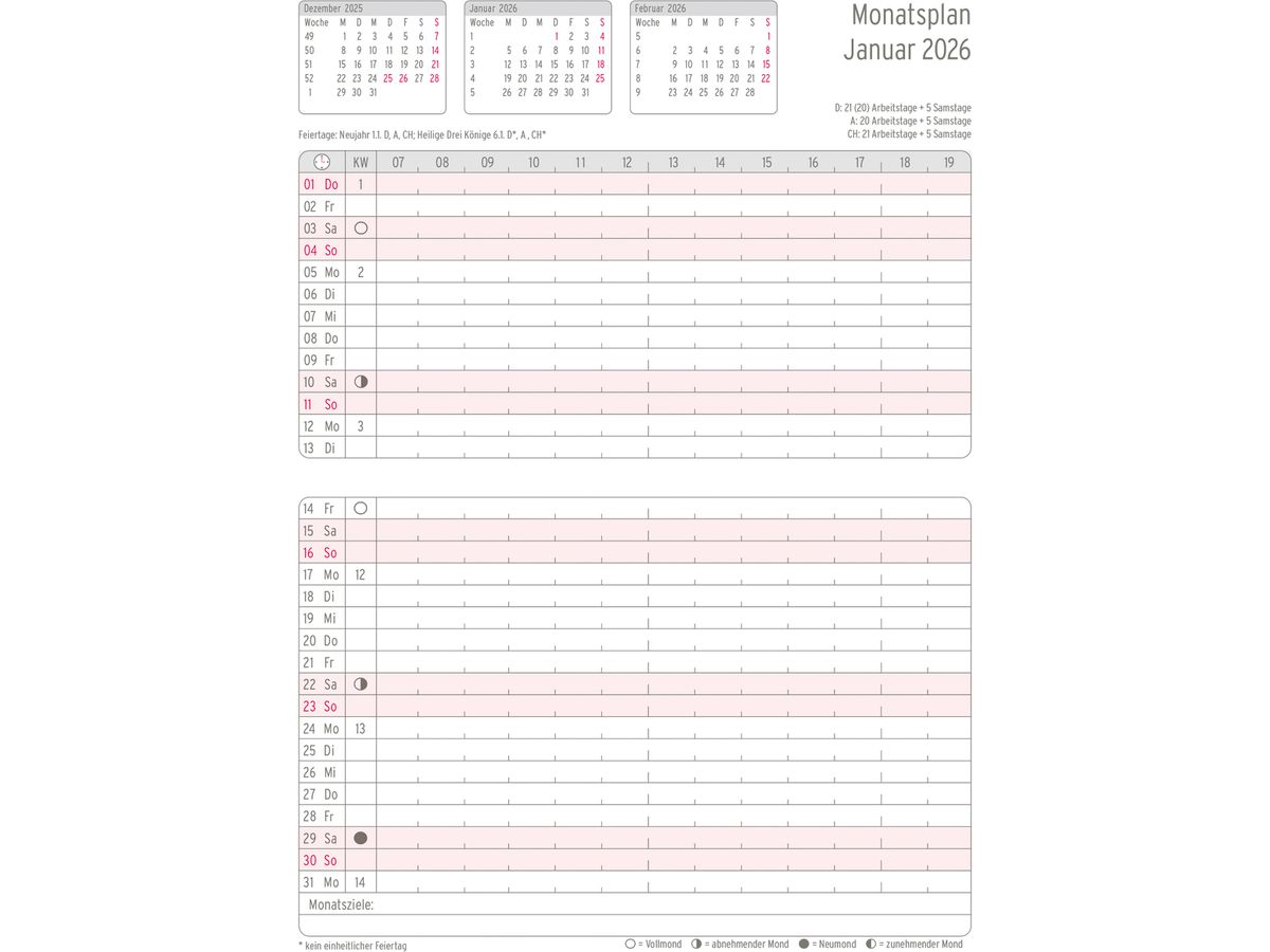 CHRONOPLAN Agenda porte-monnaie 2026 50266Z.26 15 mois A5 (4004182088432)