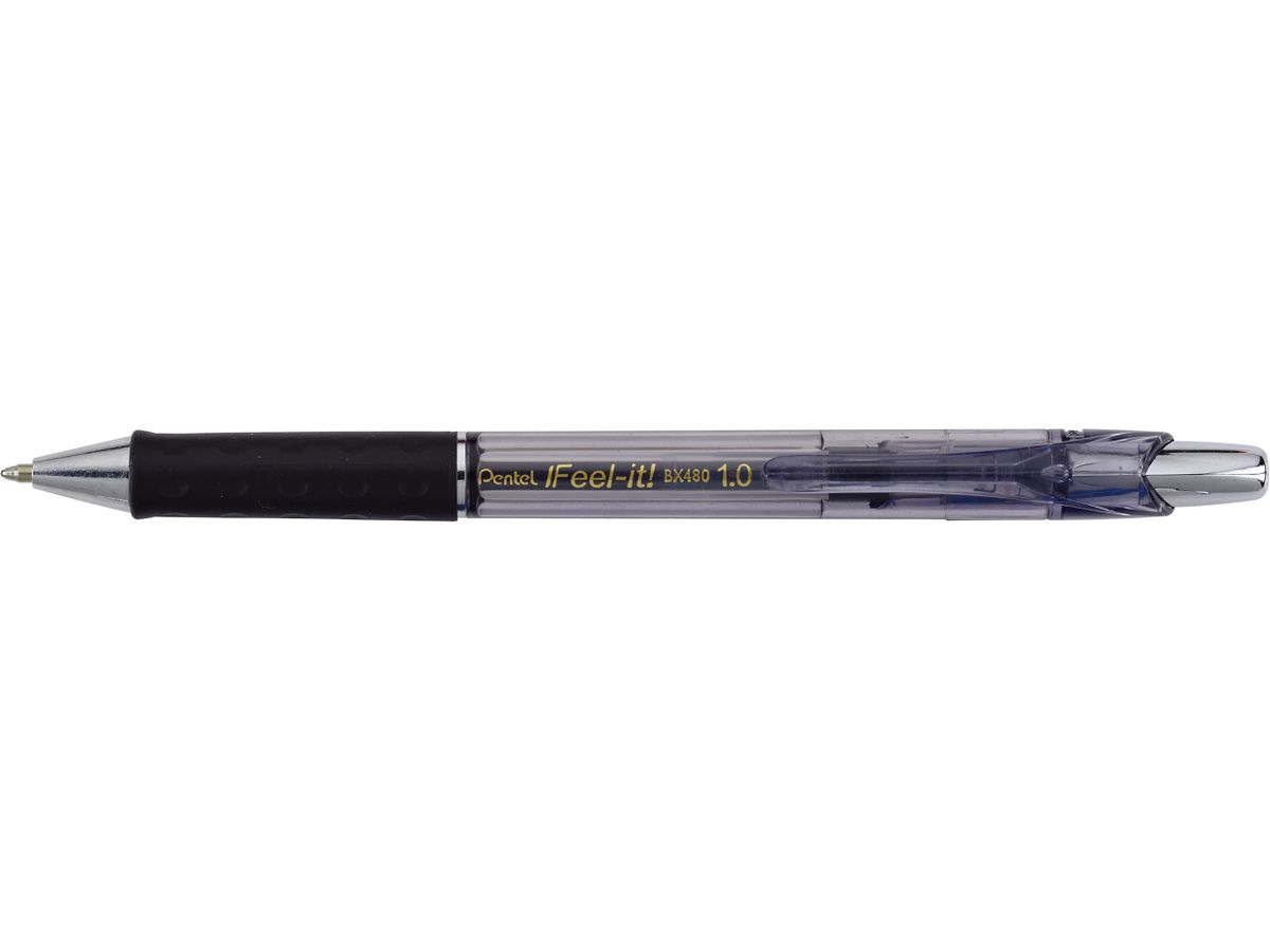 PENTEL Penna sfera Feel-it 1mm BX480-A nera (0884851028679)