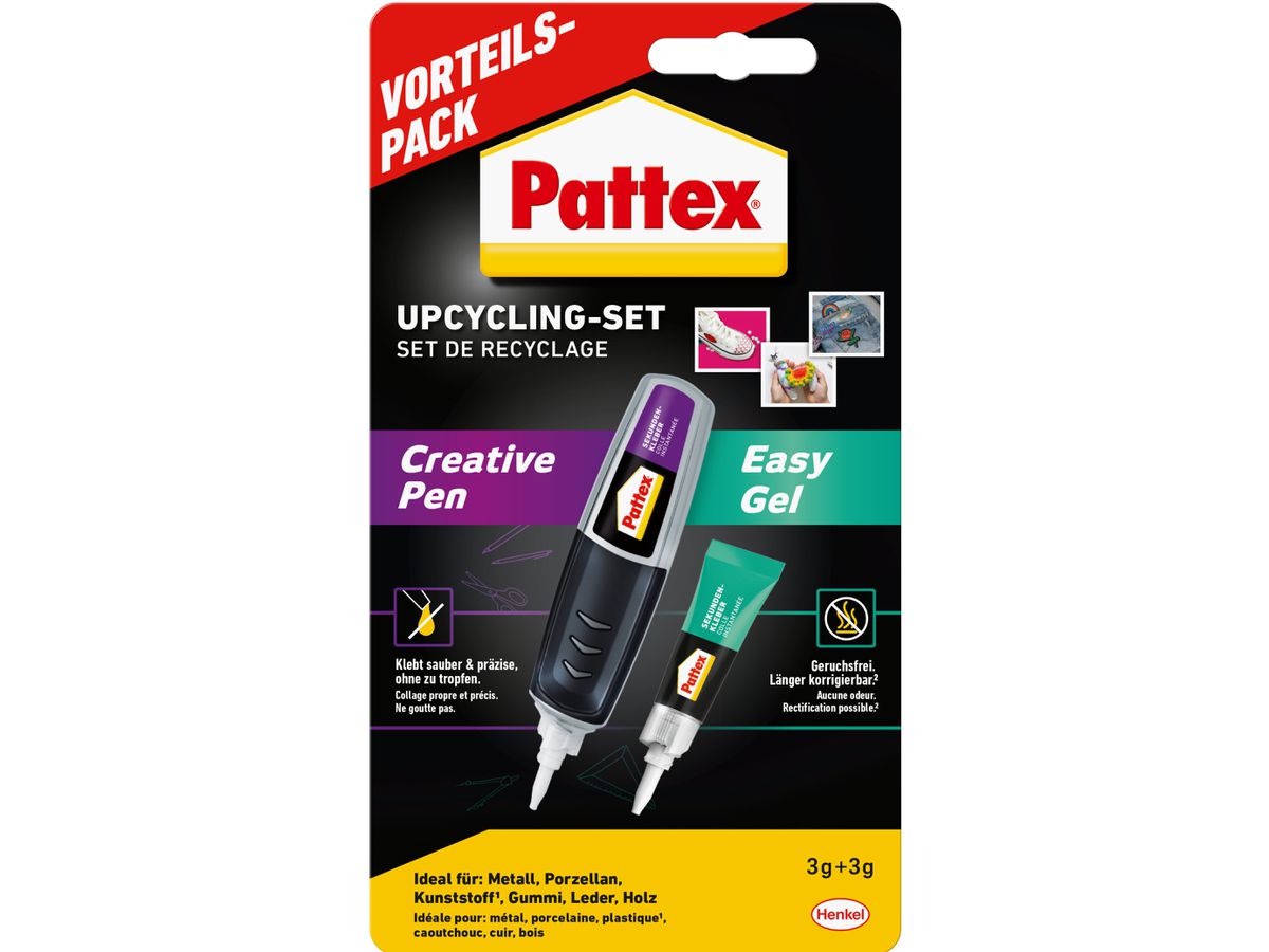 PATTEX Adesivo istantaneo PSUS1 Upcycling-Set (4057278018011)