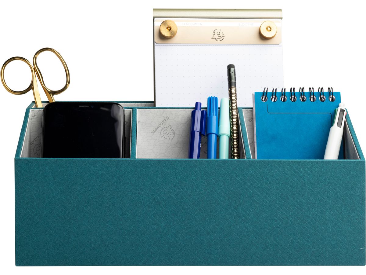 EXACOMPTA Organ. de bureau OfficeByMe 68603E 4 compartiments, bleu (3130630686033)