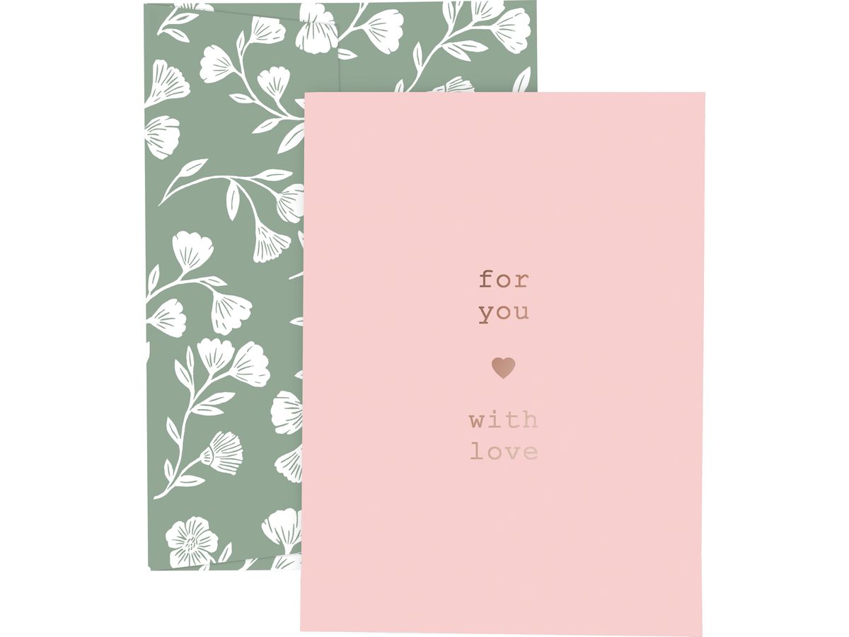 STEWO Carte cadeau Olena A6 2581520495 vert/rose (7630050881682)