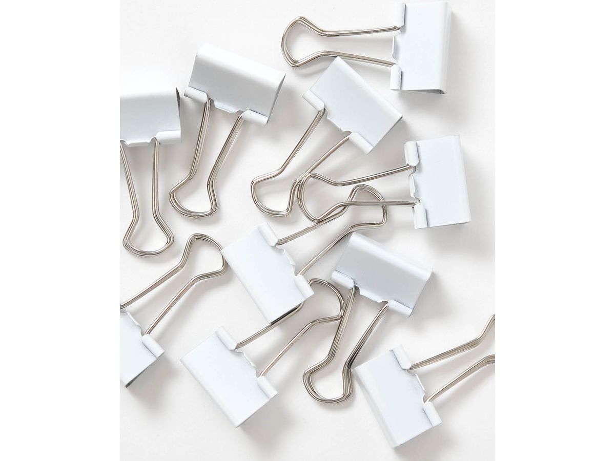 I AM CREATIVE Clip fermacarte Let`s Organize 4035.11 bianco, 25mm 10 pezzi (7611983211708)