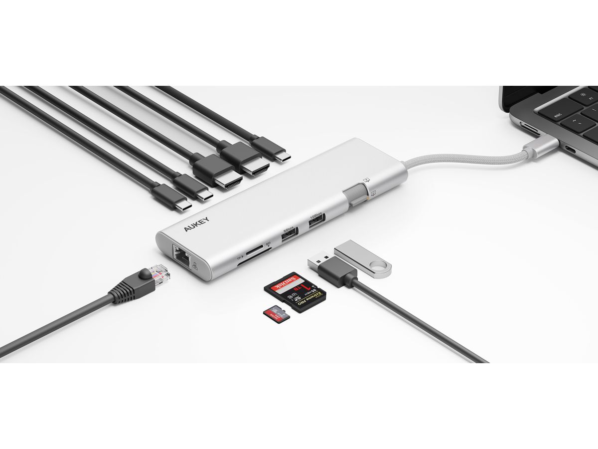 AUKEY Hub 10-in-1 OfficeDok UH-CHU03 (0689323791217)