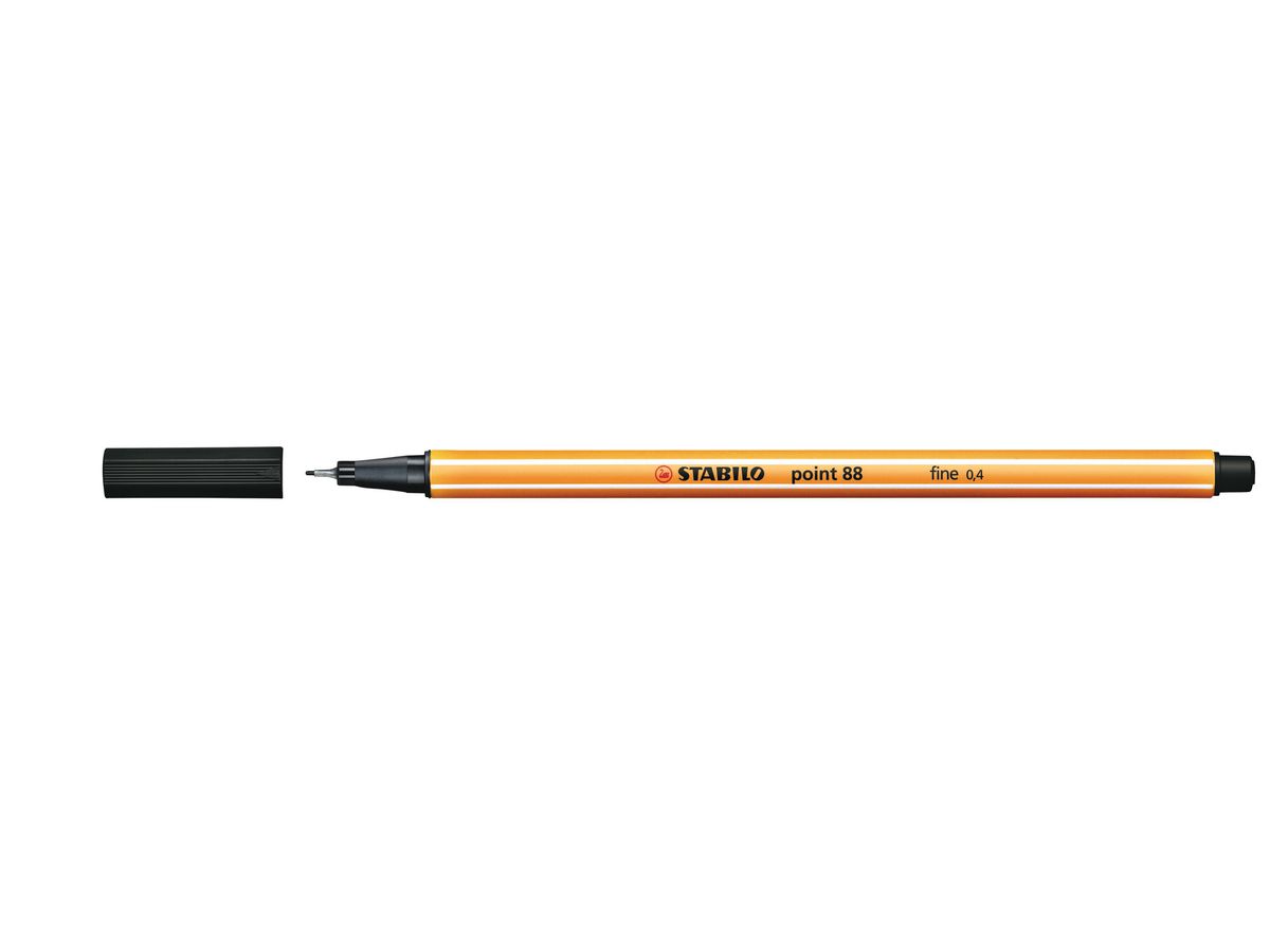 STABILO Fineliner Point 88 0.4mm 88/46 nero (4006381105316)