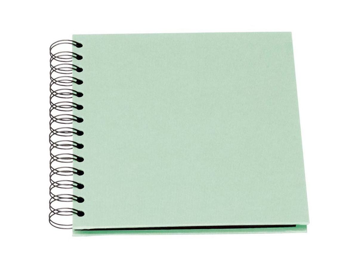 RÖSSLER Fotoalbum 1329452655 18x18cm, mint/schwarz (4014970120060)