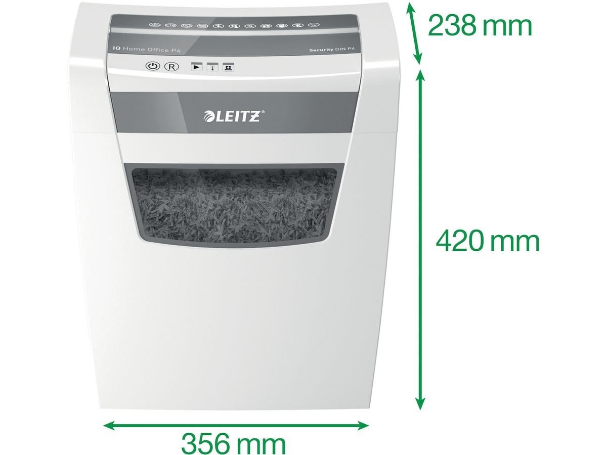 LEITZ Distruggi documenti IQ 8009-00-00 Home Office, P-4, 23lt (4002432118939)