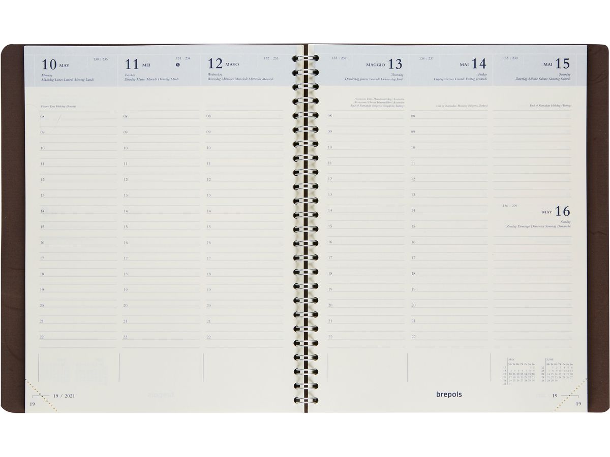 BREPOLS Agenda Timing Calvi 2026 0.136.6870 1S/2P arancione 17.1x22cm (5412303376211)