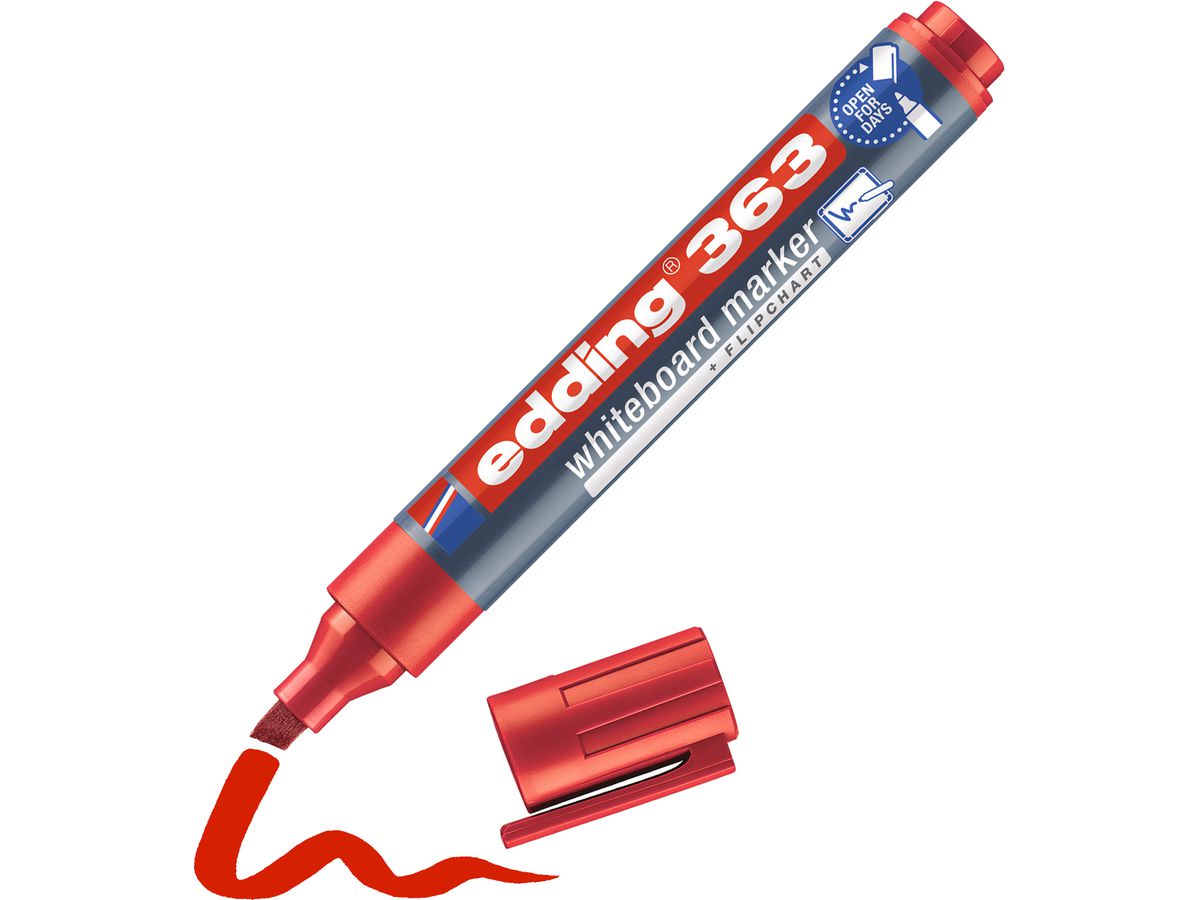 EDDING Whiteboard Marker 363 1-5mm 363-002 rouge (4004764000319)
