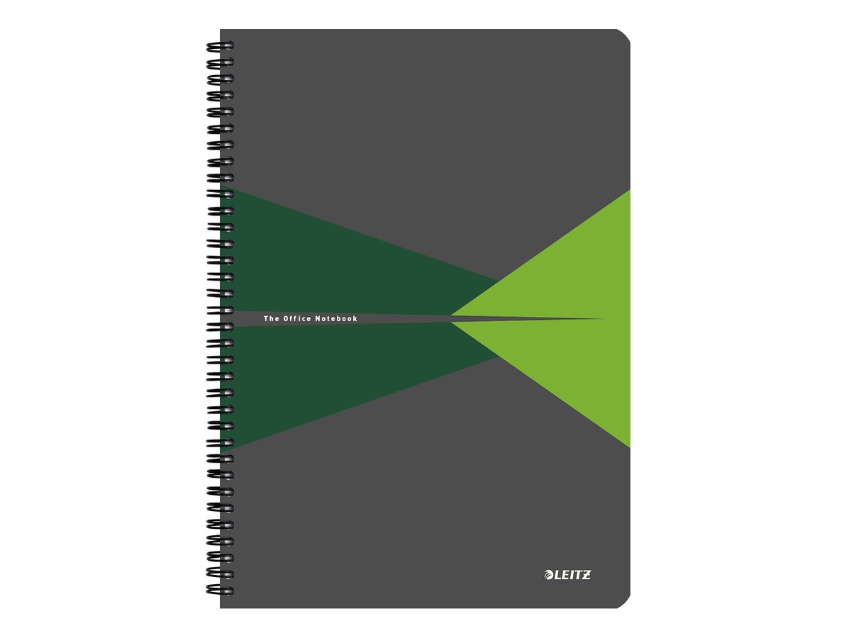 LEITZ Collegeblock Office Card A4 46470055 vert quadrillé (4002432112609)