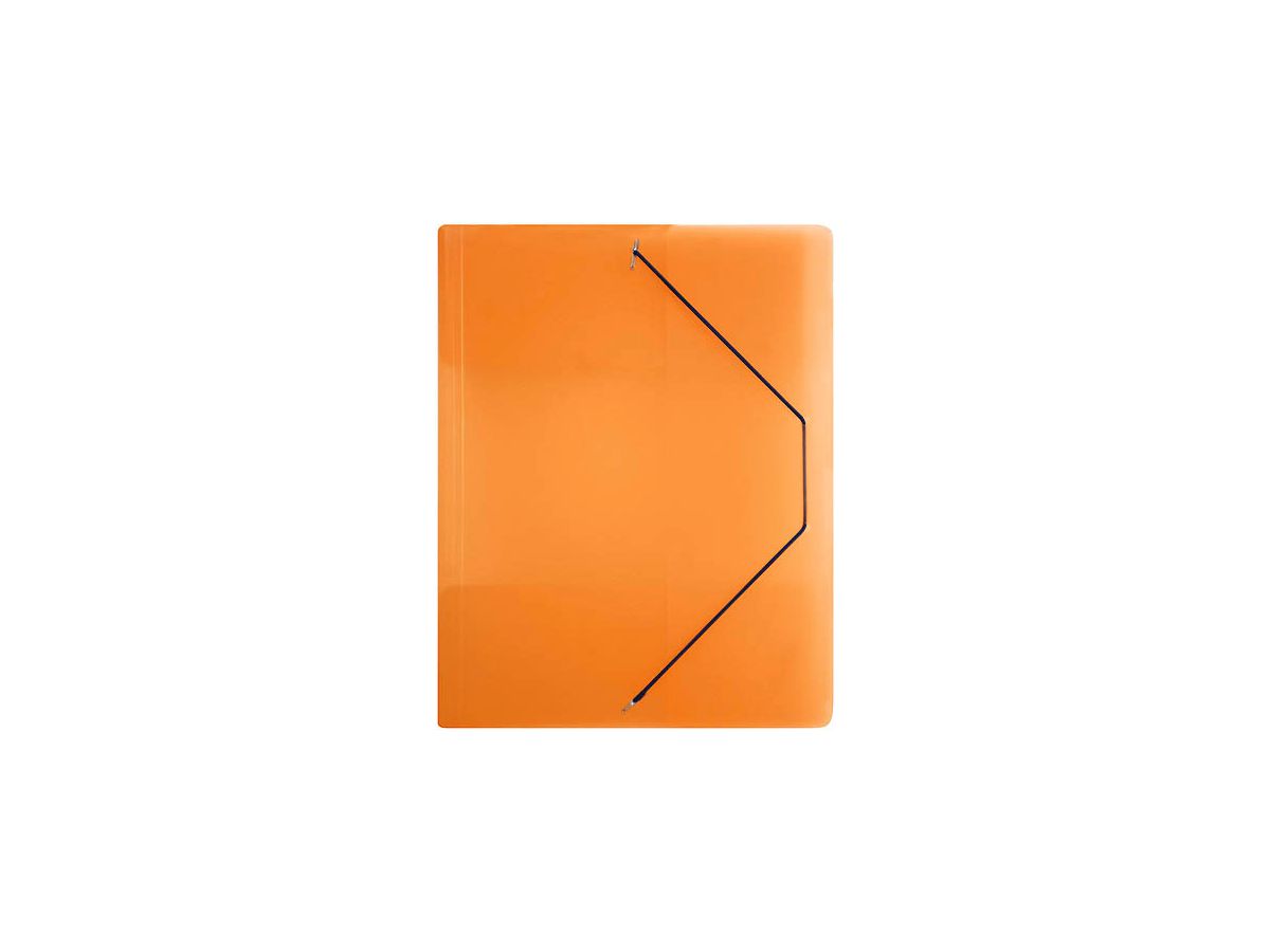 BÜROLINE Cartellina con elastico A4 614530 arangione, plastica (7612532024688)
