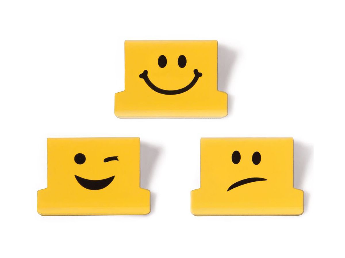 RAPESCO Clips Refill Emoji 1335 jaune 100 pcs. (5018505701488)