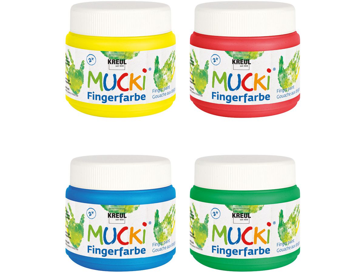 KREUL Fingerfarben 150ml 2314 4 Farben (4000798231408)