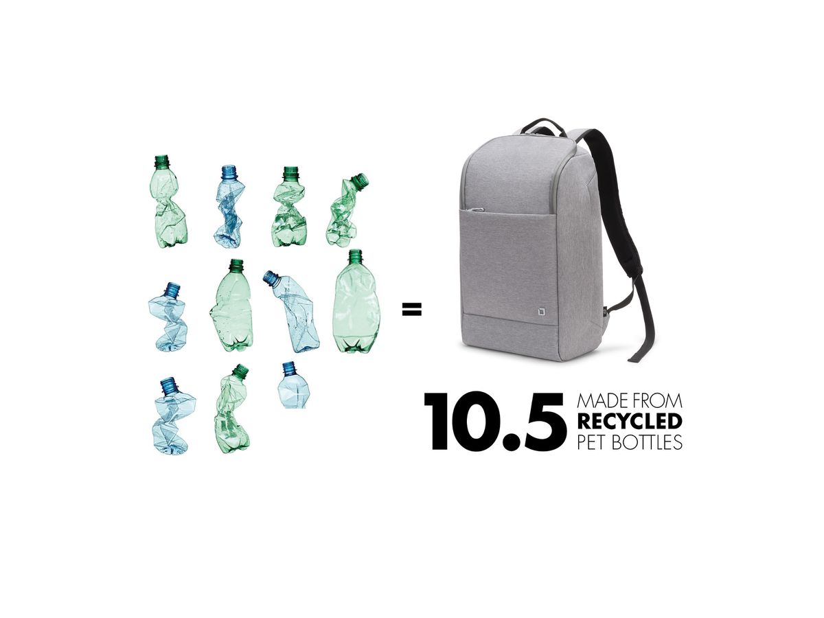 DICOTA Eco Backpack MOTION lgt Grey D31876-RPET for Universal 13 - 15.6 inch (7640186418218)