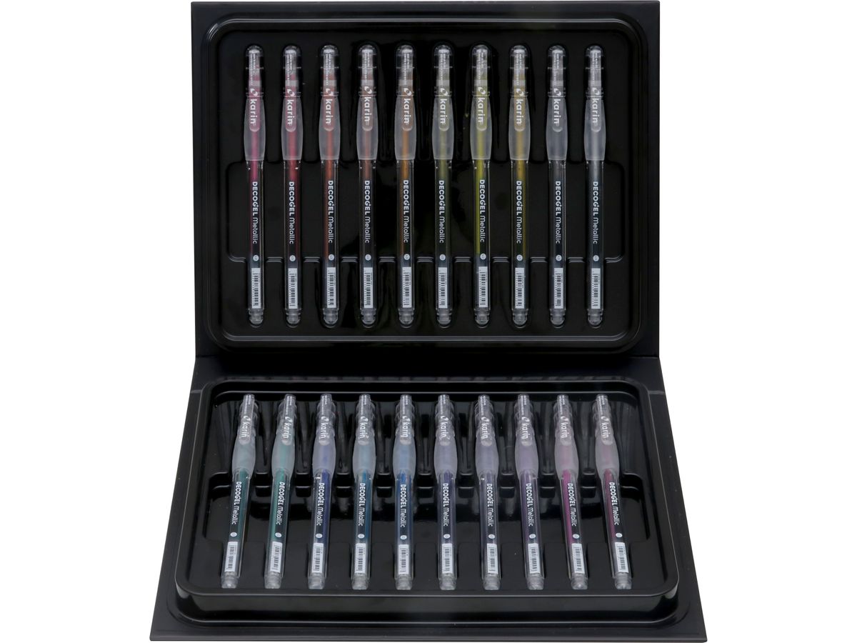 KARIN Gelpen DECOGEL 1.0 Metallic 30C3 20 couleurs (5904446029548)