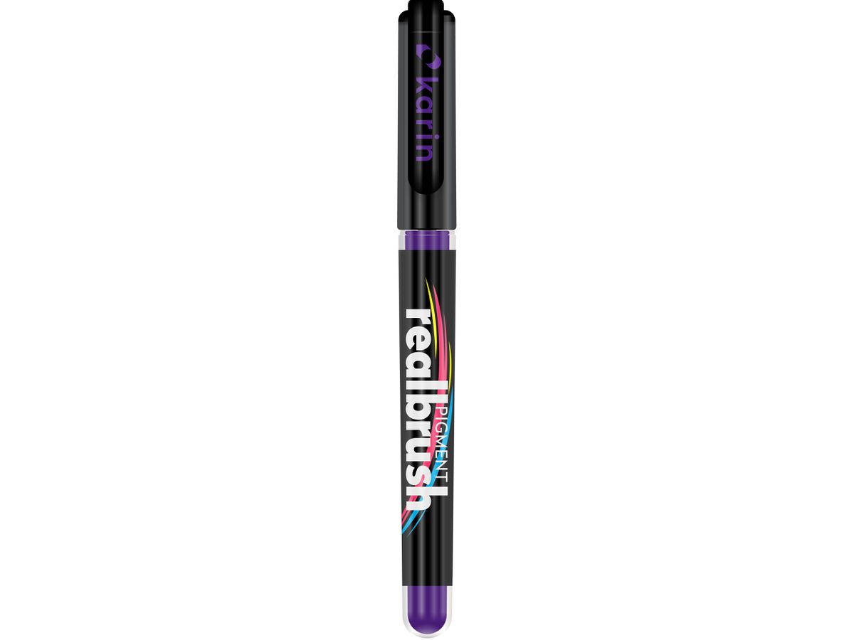 KARIN Real Brush Pen 0.4mm 33Z267 Pigment, melanzana (5904446032074)