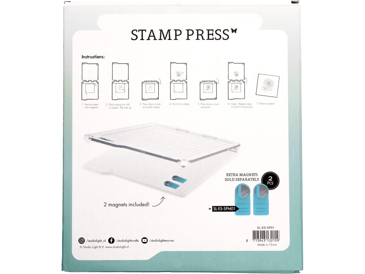 SIZZIX Stempelpresse 16x16x2cm SP01 3 Stück (8713943132159)