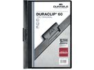 DURABLE Classeur à pince DURACLIP 60 220901 pour 60 feuilles A4 noir (4005546210452)