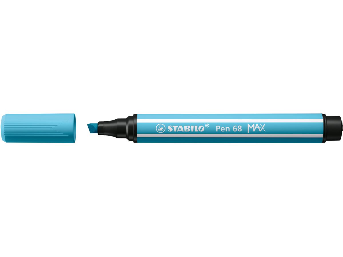 STABILO Fasermaler Pen 68 MAX 2+5mm 768/57 azurblau (4006381569477)