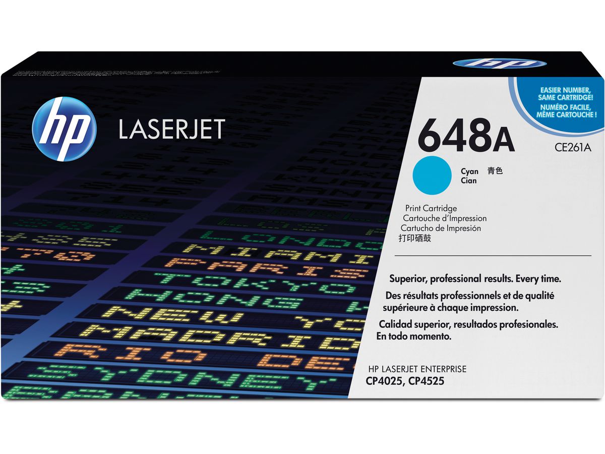 HP Toner-Modul 648A cyan CE261A Color LJ CP4025 11'000 Seiten (0884420186847)