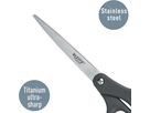 LEITZ Forbice titano 18cm 5421-00-89 grigio scuro (4002432138227)