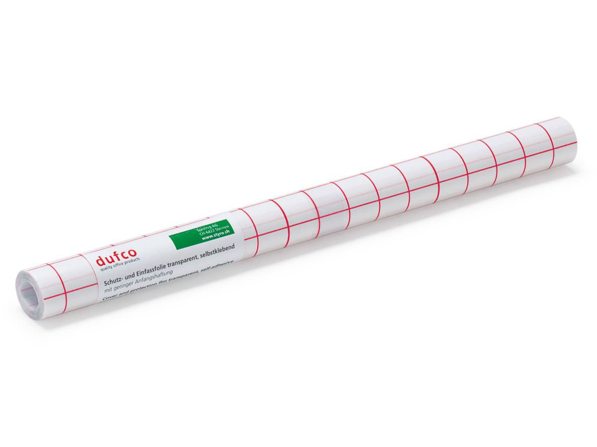 DUFCO Foglio adesivo 35x500cm 6459.001 trasparente glossy, PVC (7612176074698)