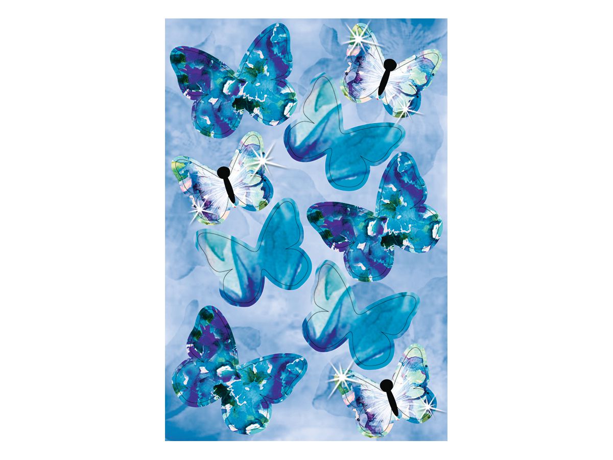 URSUS Sticker Schmetterlinge 21940099F 2 Farben 24 Stück (4008525230786)