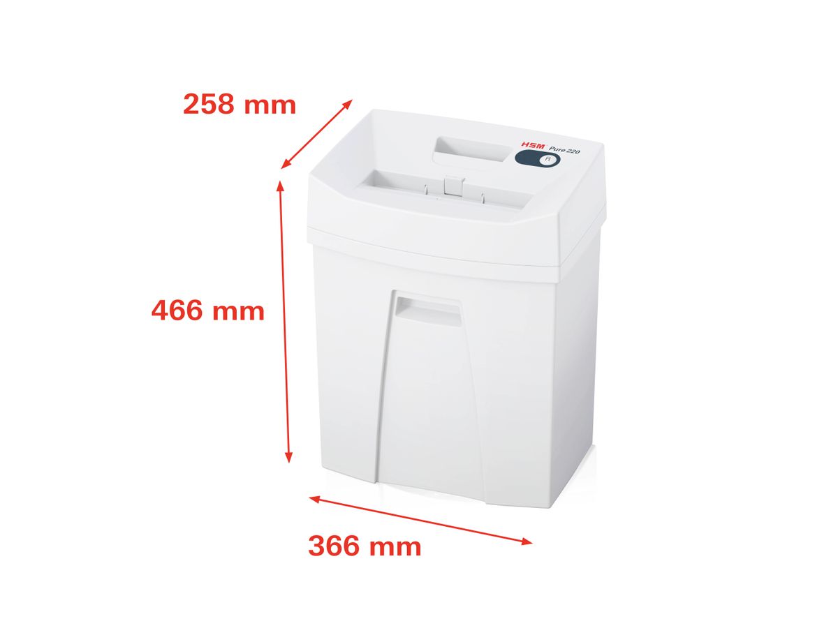 HSM Distruggi docu. Pure 220 2323111 P-4, 25lt (4026631053891)