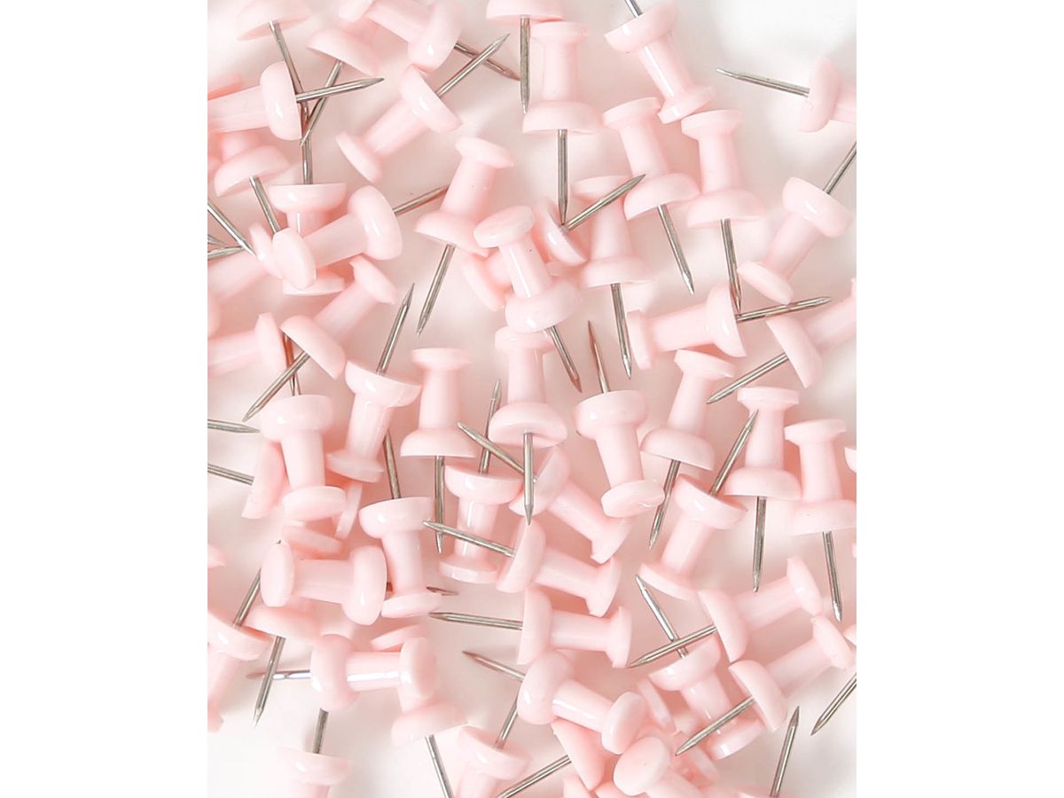 I AM CREATIVE Push Pines Let`s Organize 4035.16 rosa, 9x24cm 100 pezzi (7611983211753)