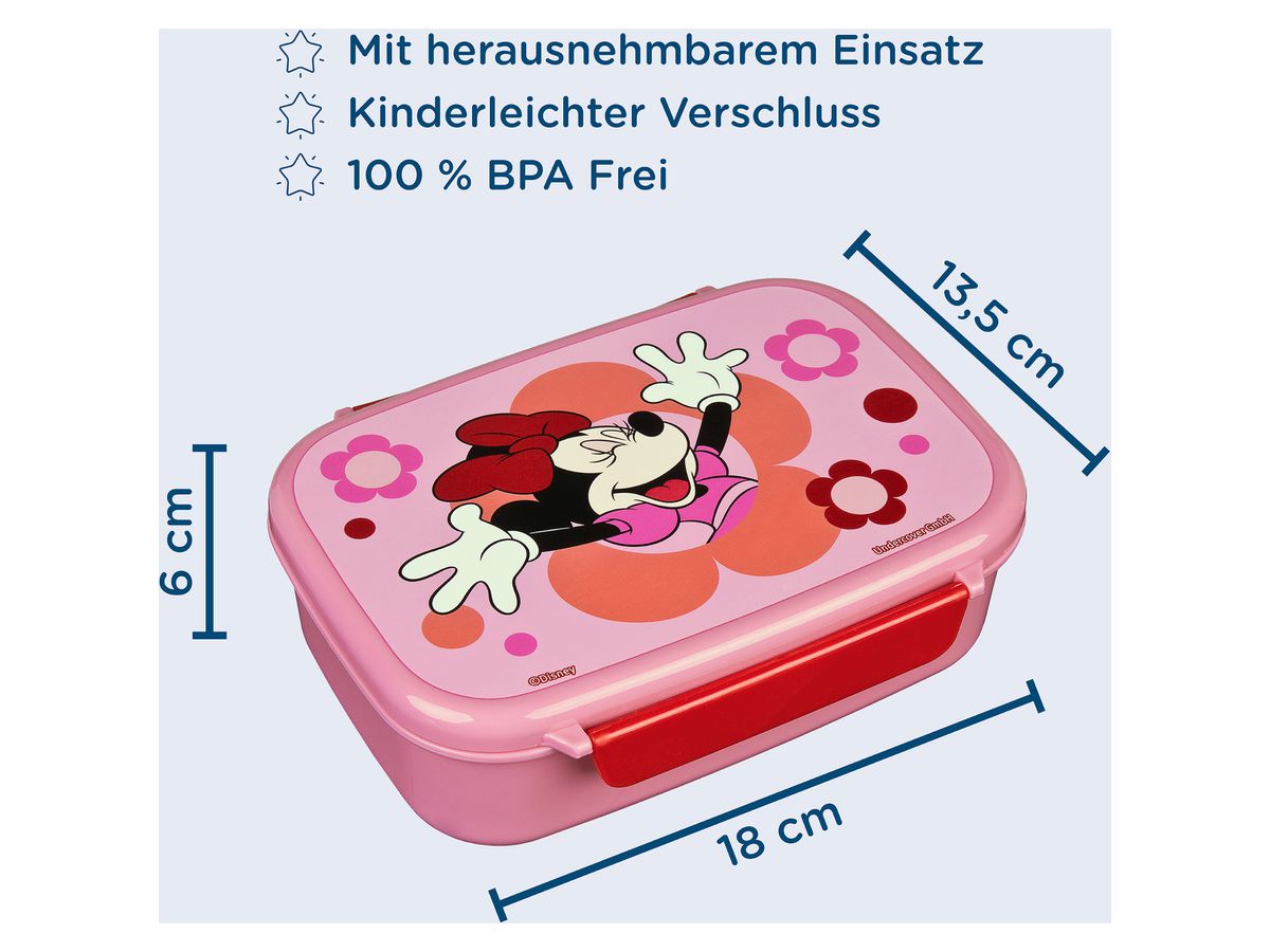 SCOOLI Lunchbox 18x14x6cm MIUZ9903 Minnie Mouse (4043946326526)