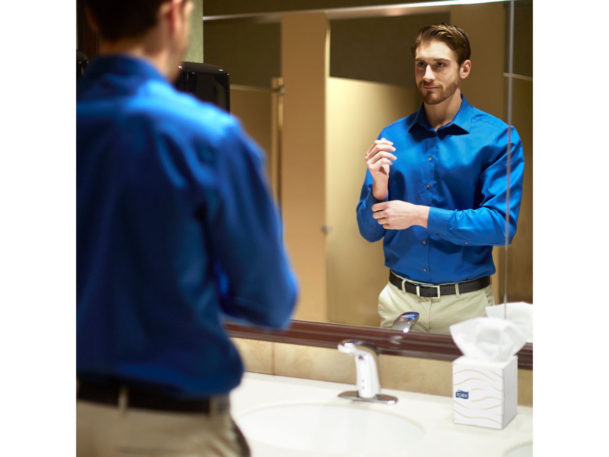 TORK Kosmetiktücher 140278 weiss, 2-lagig 100 Blatt (7322540123753)