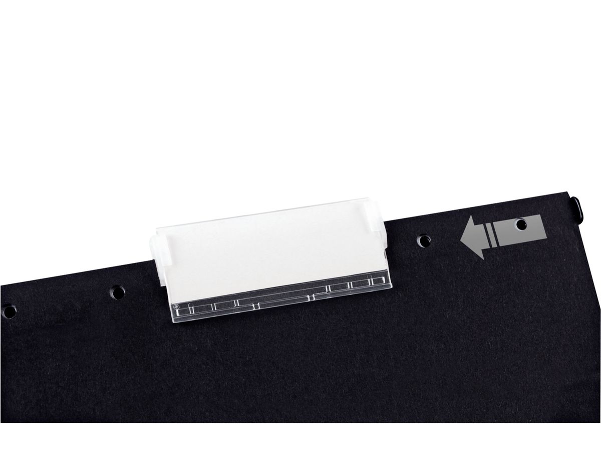 LEITZ Kunststoff-Reiter 60x35mm 61260003 transparent 5 Stück (4002432392094)