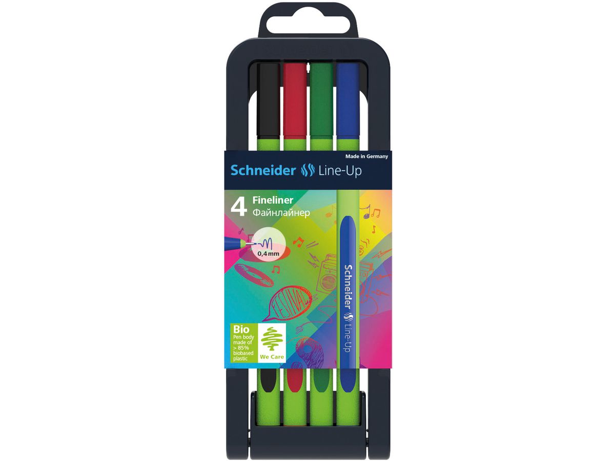 SCHNEIDER Fineliner Line-Up 0.4mm 191094 4 pz. (4004675109163)