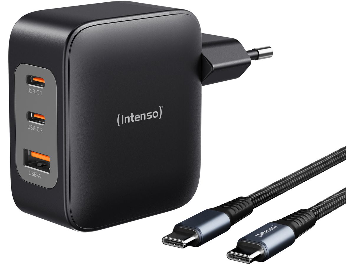 INTENSO Power Adapter W110ACC Charger 7810010 100W, 2x USB-C, 1x USB-A (4034303036035)
