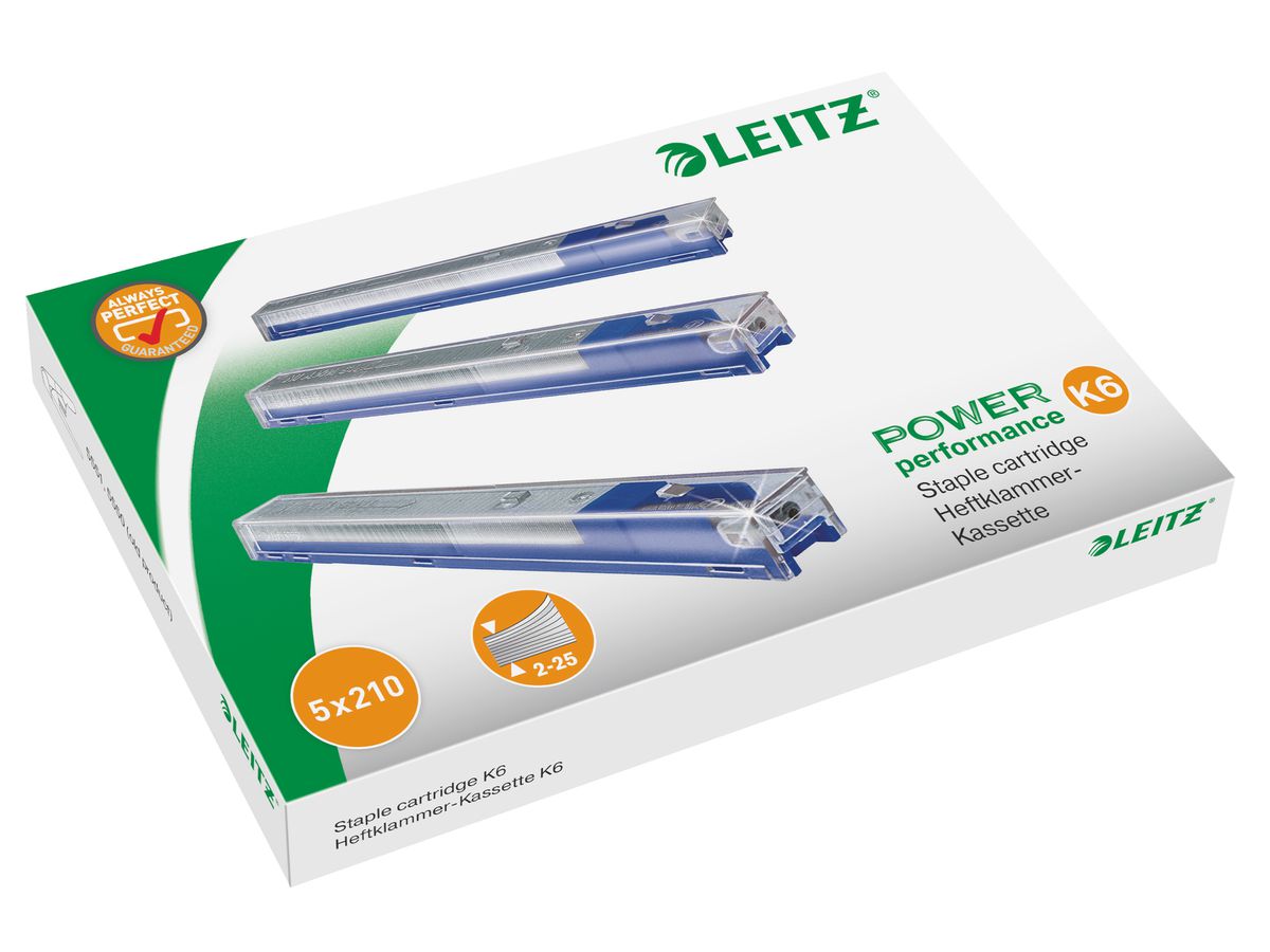 LEITZ Heftklammer-Kassette K6 5591-00-00 blau 1050 Stück (4002432364695)