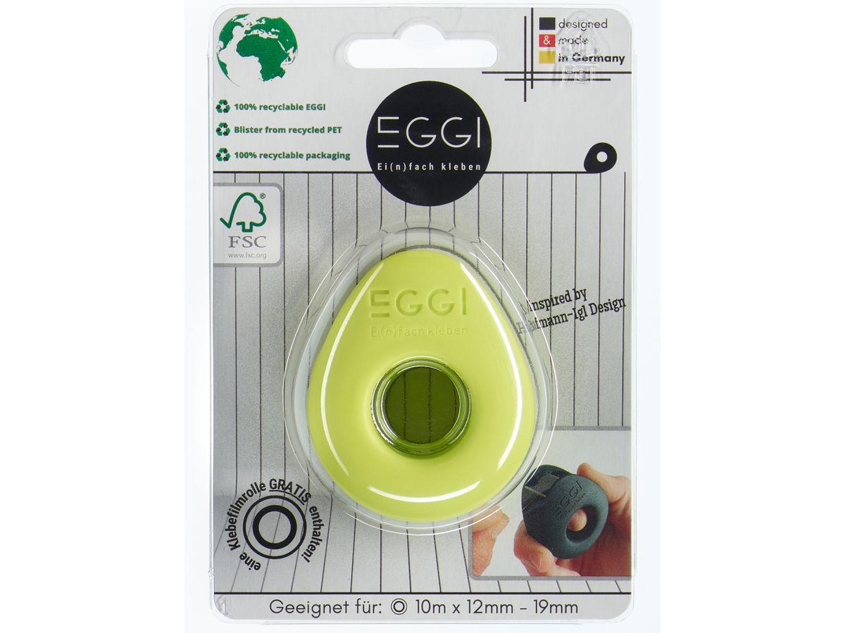 EGGI Dérouleur adhésif 12-19mmx10m 22-01PL lime (4170000042761)