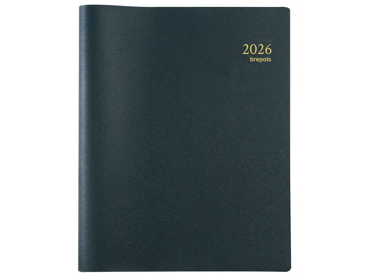 BREPOLS Agenda Timing Genova 2026 0.136.2052 1S/2P noir 16.8x22cm (5412303124492)