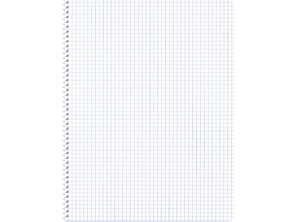 NOVOOO Carnet spirale ass. 14.8×21cm 729779 quadrillé, 4mm, 70g 48 flls. (9010729086743)