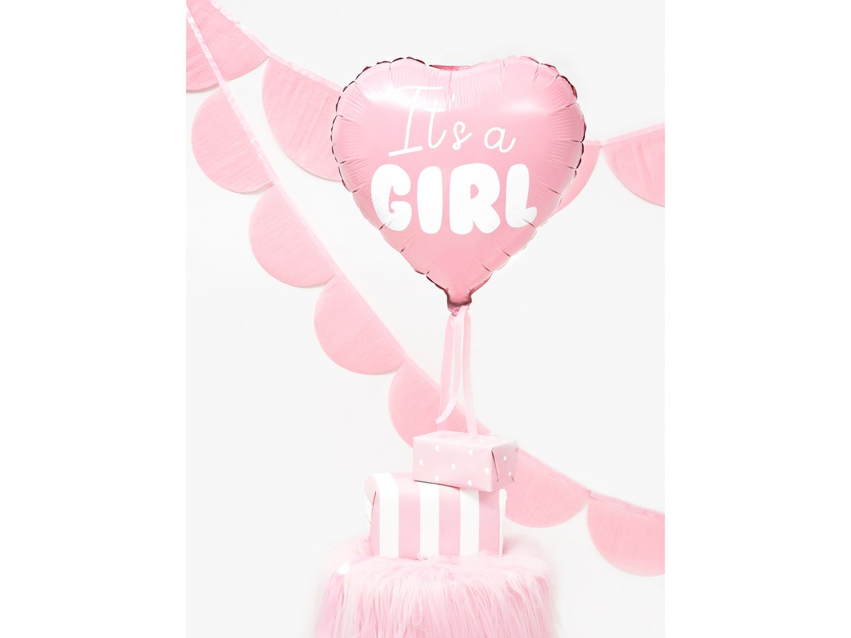 PARTYDECO Palloncino in foil 45cm FB21P-081J It's a girl rosa (5902230793019)