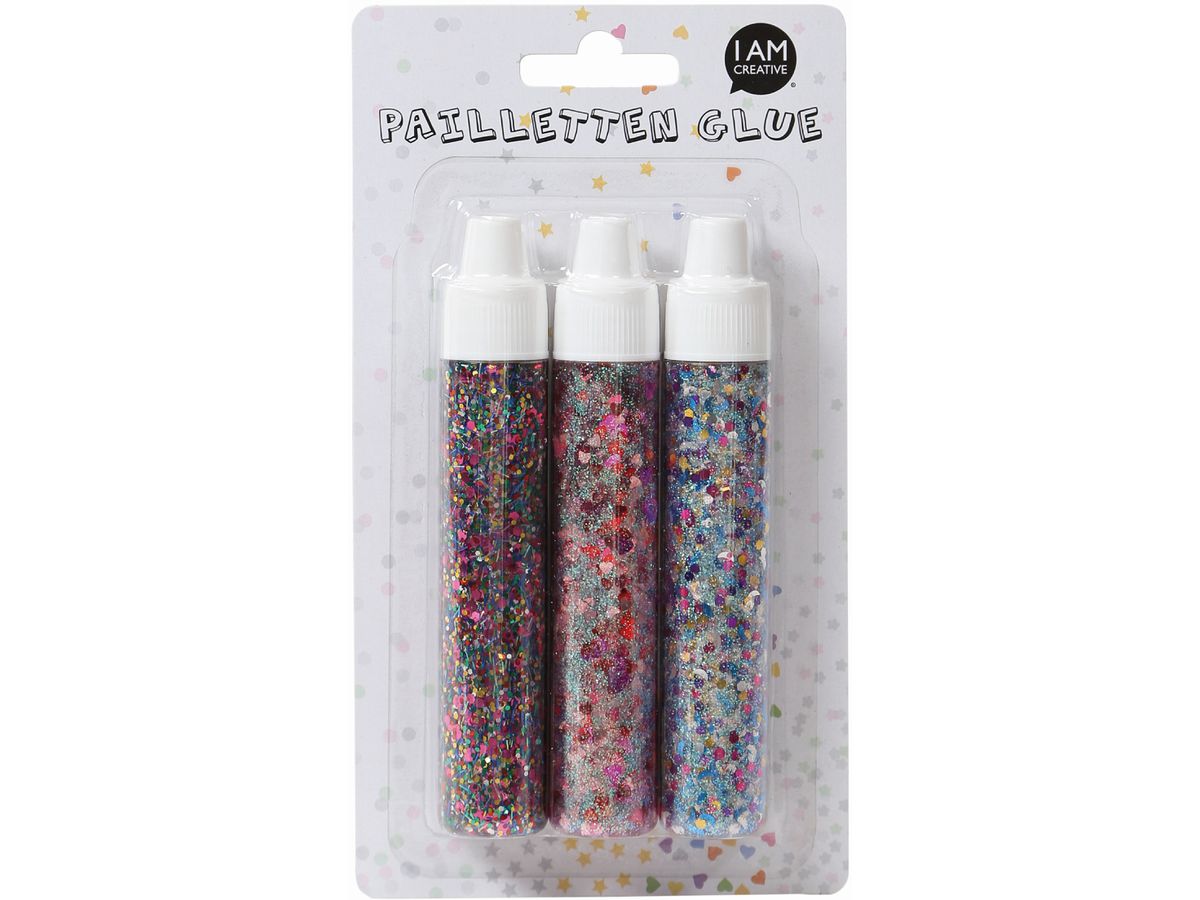 I AM CREATIVE Sequin Glue Set 4091.36 3 pcs ass. (7611983170067)