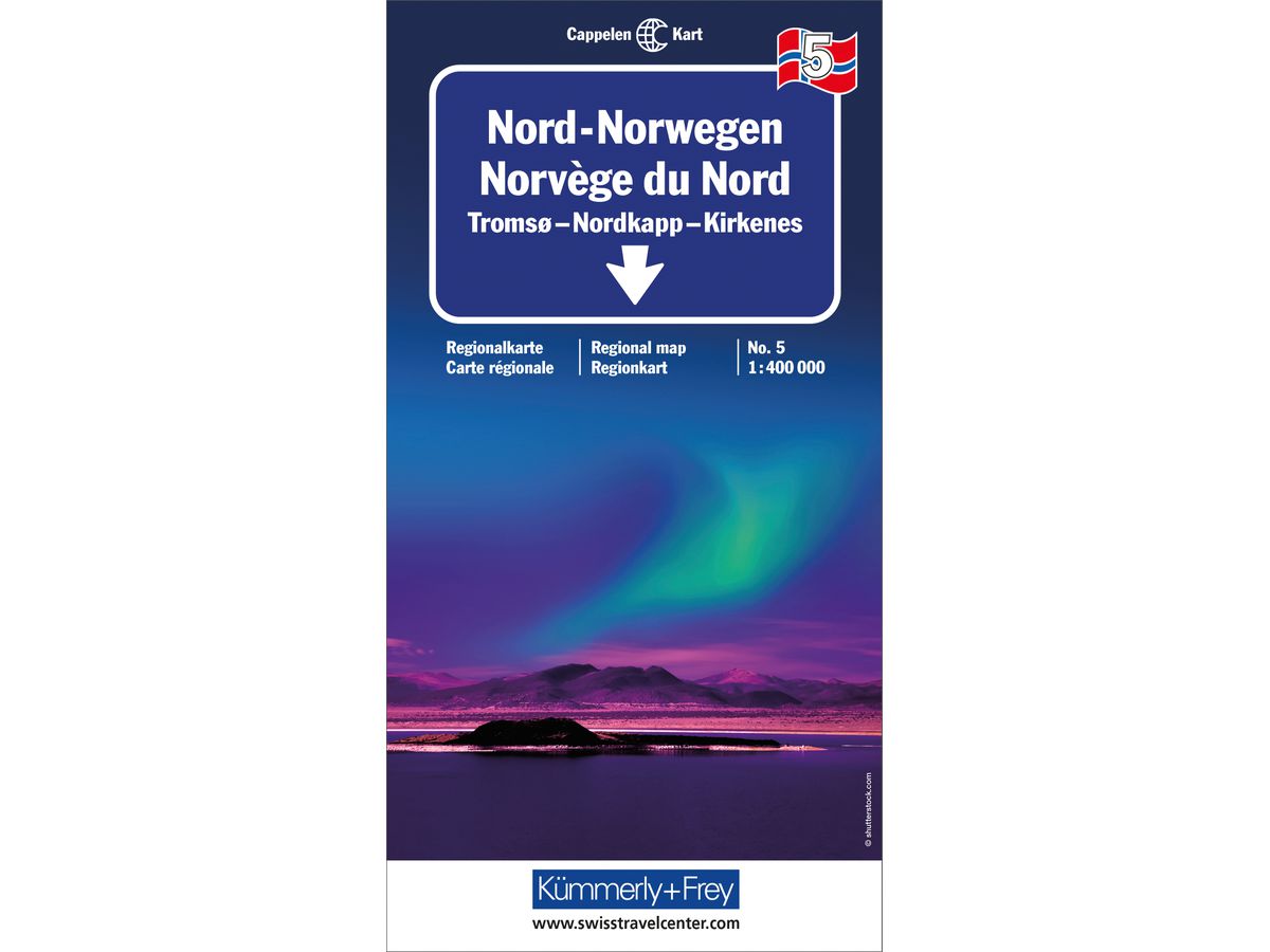 KÜMMERLY+FREY Carte routière 3-259-01825- Norwegen Nord 5 1:400'000 (9783259018255)