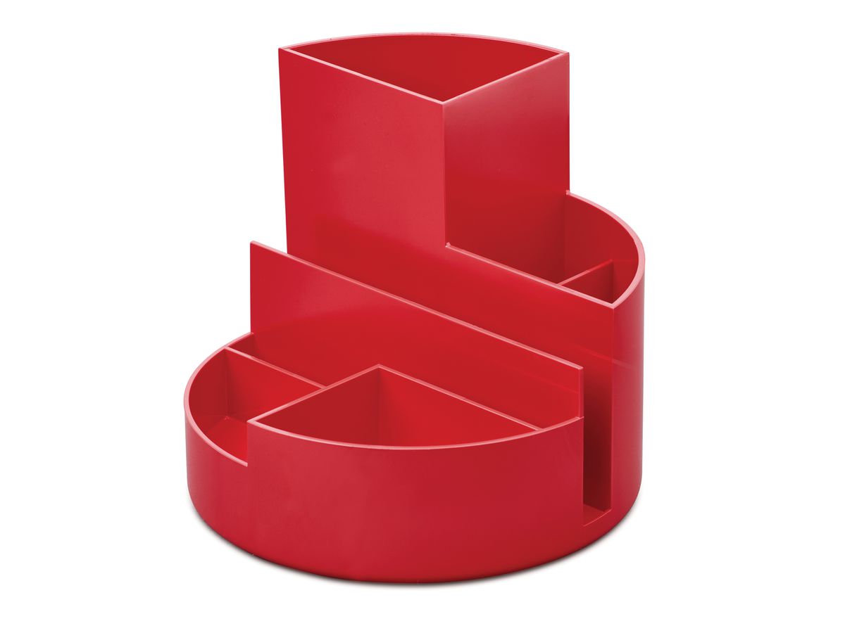 MAUL Stifteköcher Recycle 6.35 6 Fächer, rot (4002390087544)