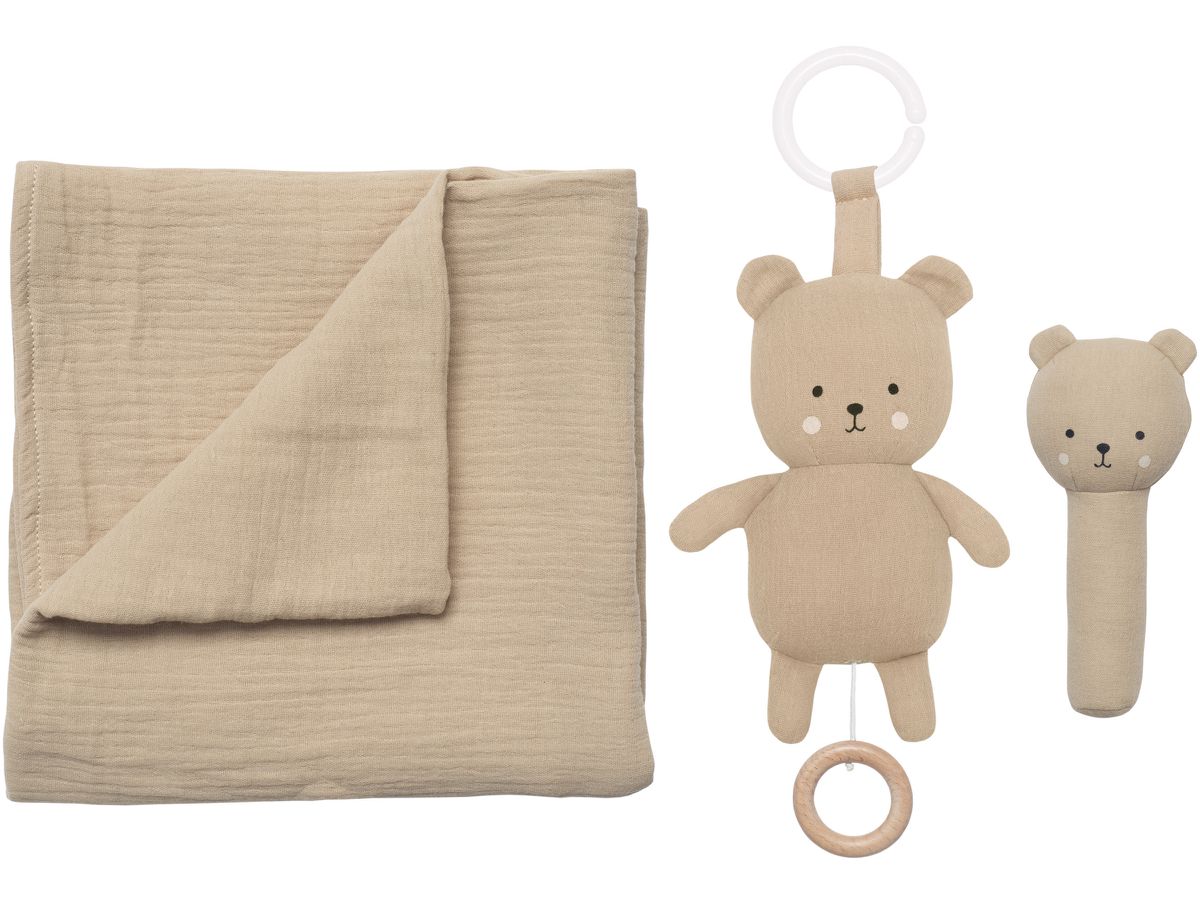 JABADABADO Orsacchiotto regalo in copert S1022 beige 3 pezzi (7332599010225)