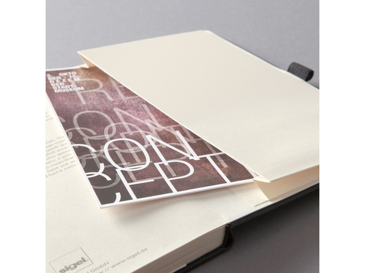 CONCEPTUM Taccuino 213x295x20mm CO110 in bianco nero (4004360901058)