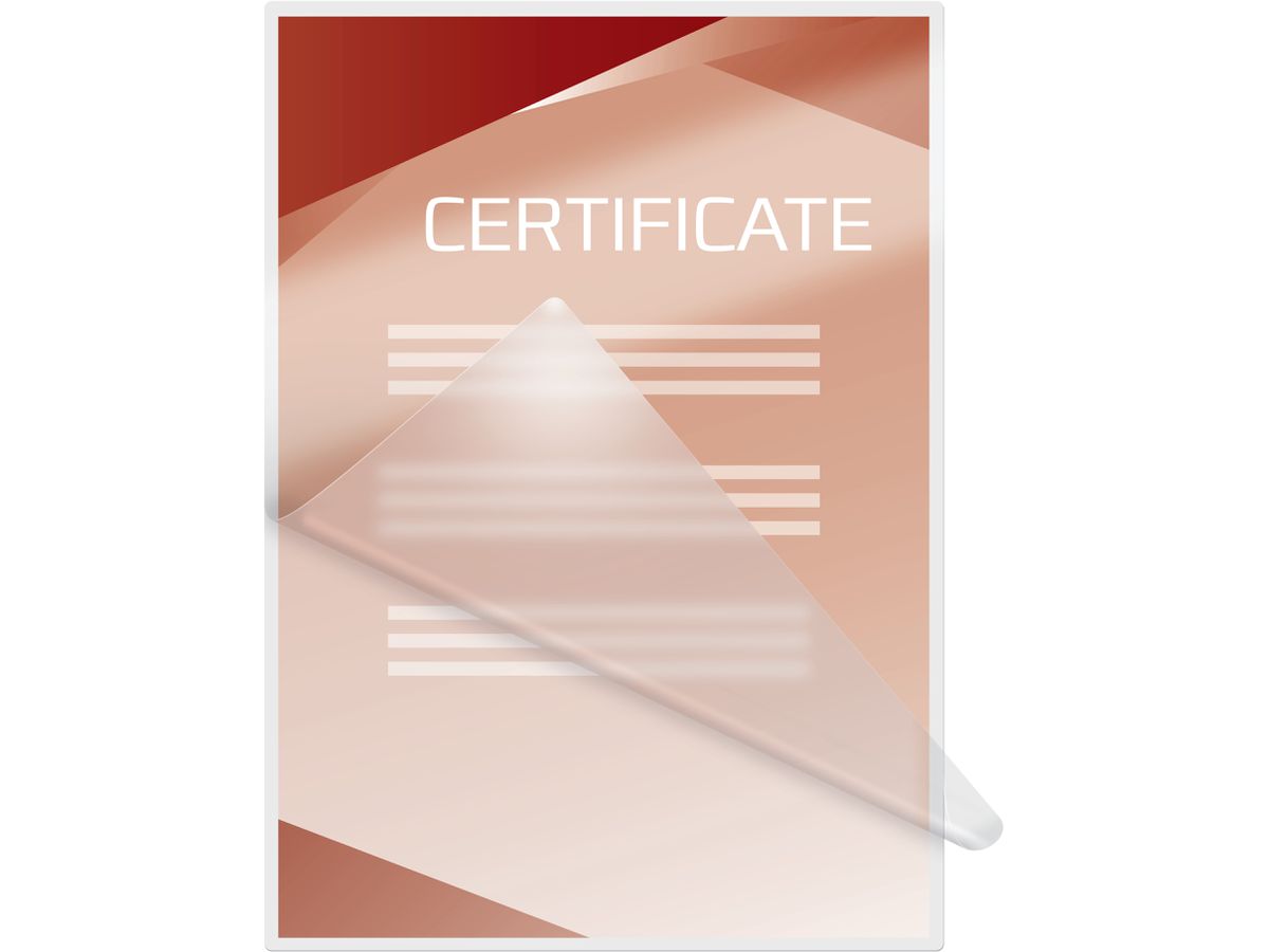 GBC Pelicole per laminazione A4 3747527 lucido, 75my 25 pezzi (0033816055360)