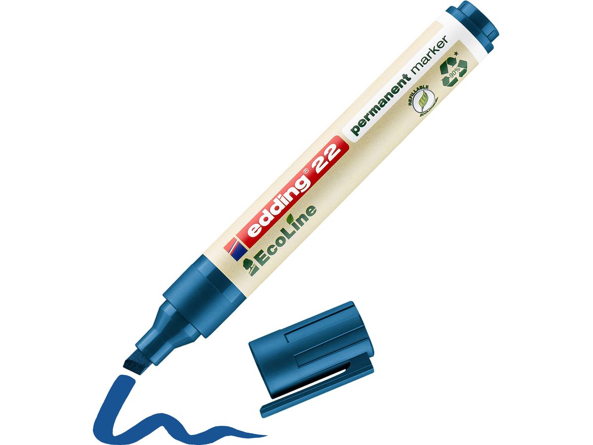 EDDING Permanent Marker 22 1.0-5.0mm 22-3 blu (4004764918027)