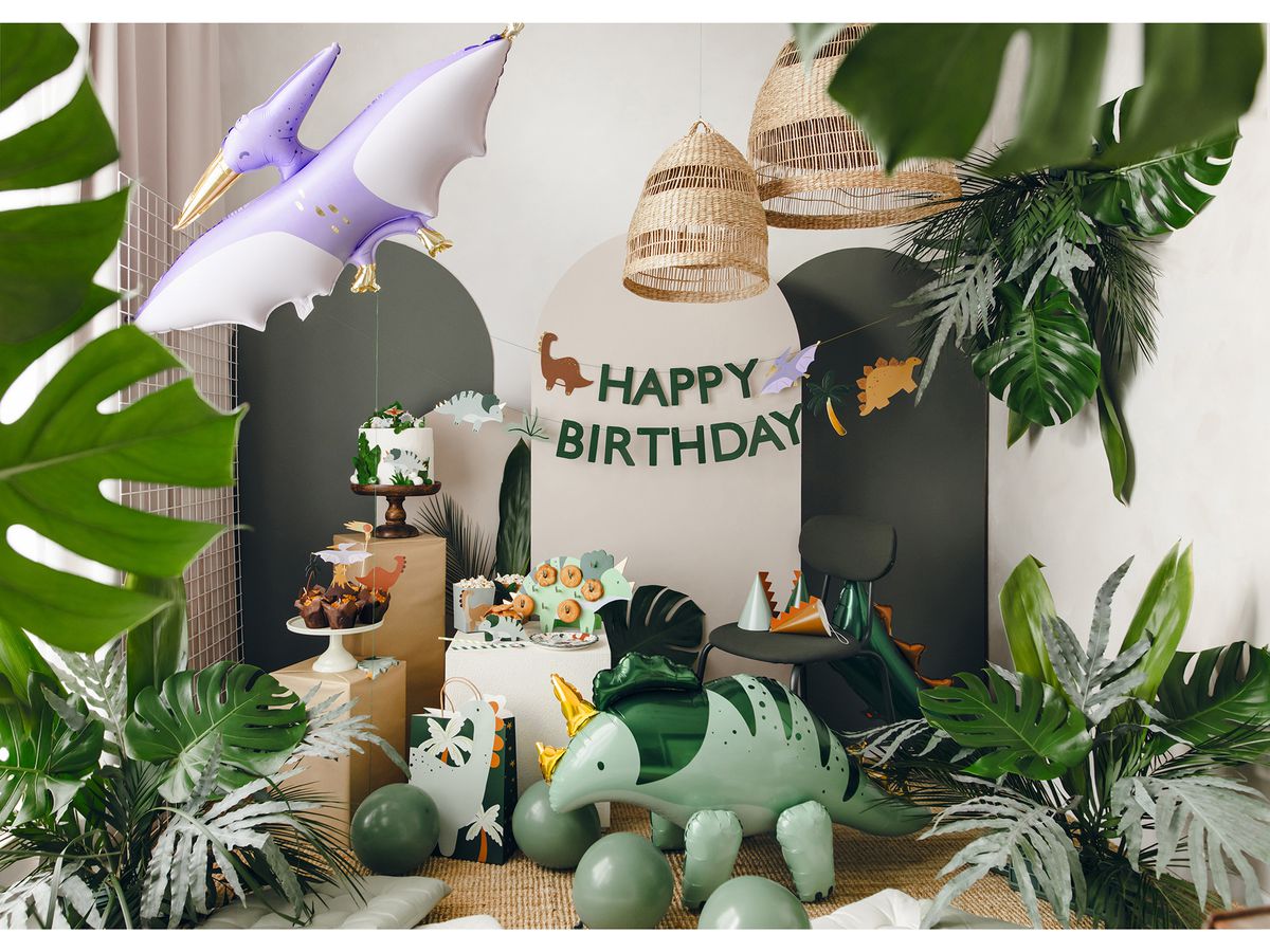 PARTYDECO Guirlande Happy Birthday 4.5m GRL106 Dinosaures (5904555025981)