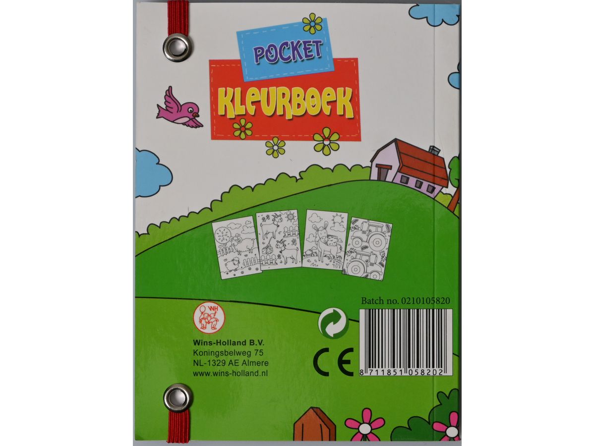 ROOST Libro da colorare tascabile B0582 2 assortiti 10x13,8cm (8711851058202)